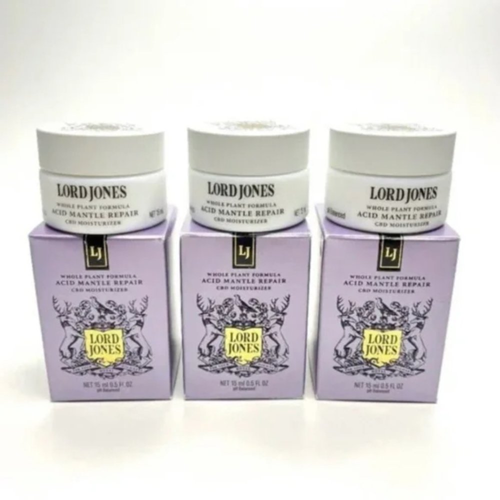 3 x Lord Jones Acid Mantle Repair Face Moisturizer 15 ml/0.5 fl oz